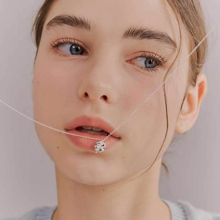 [silver925] make wish clover necklace おしゃれ アイドル愛用ブランド 韓国人気 韓国ファッション