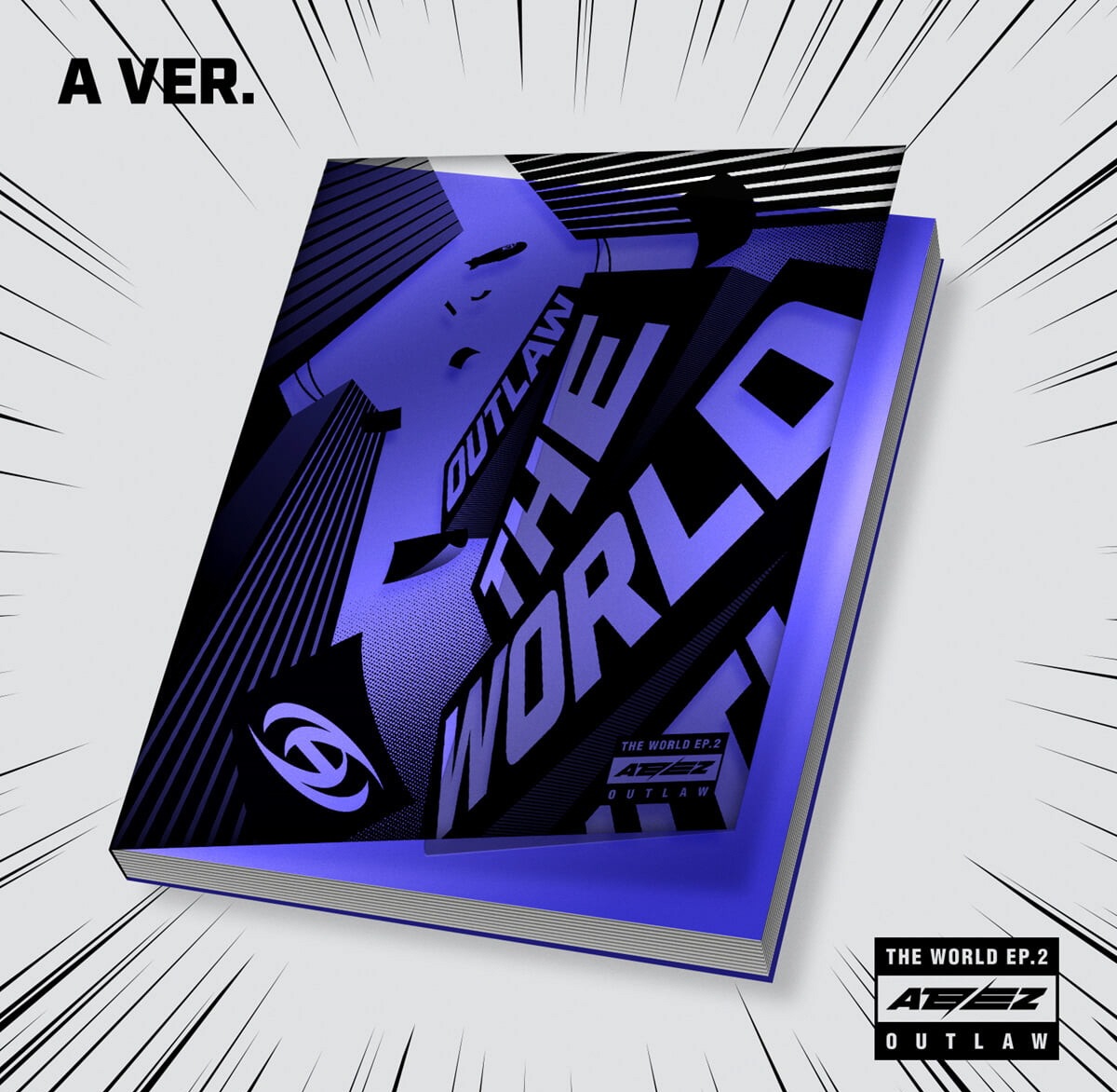 [未開封新品] （CD）エイティーズATEEZミニアルバム9集THE WORLD EP 2 OUTLAW A VER