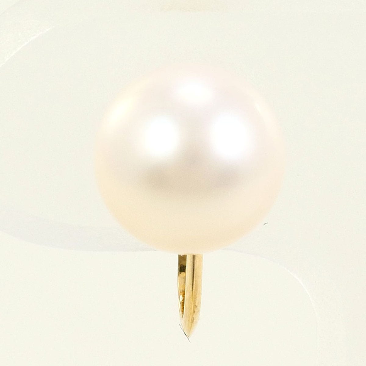 K18 18金 YG イエローゴールド イヤリング(片耳) パール（真珠） 総重量約1.2g レディース 中古