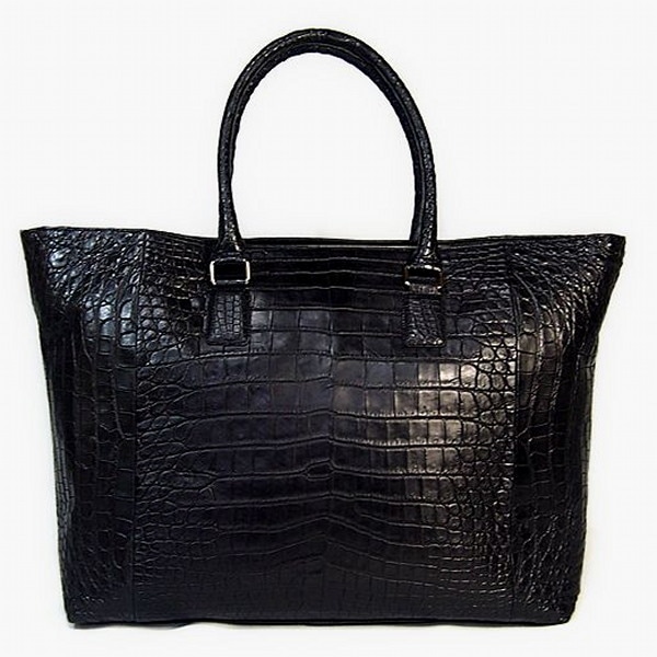 クロコダイル4482 ユニセッックス 天ファスナーショルダー ヘンローン社製 ブラック