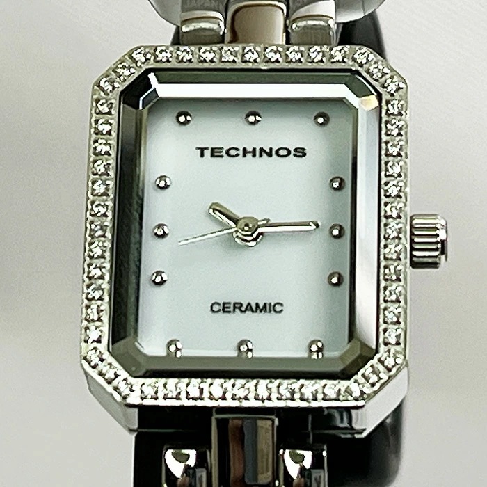 テクノス 腕時計 レデイスウォッチ クォーツ TECHNOS T9831TW ホワイト文字盤 セラミック ラッピング無料 手書きのメッセージカード あす楽対応