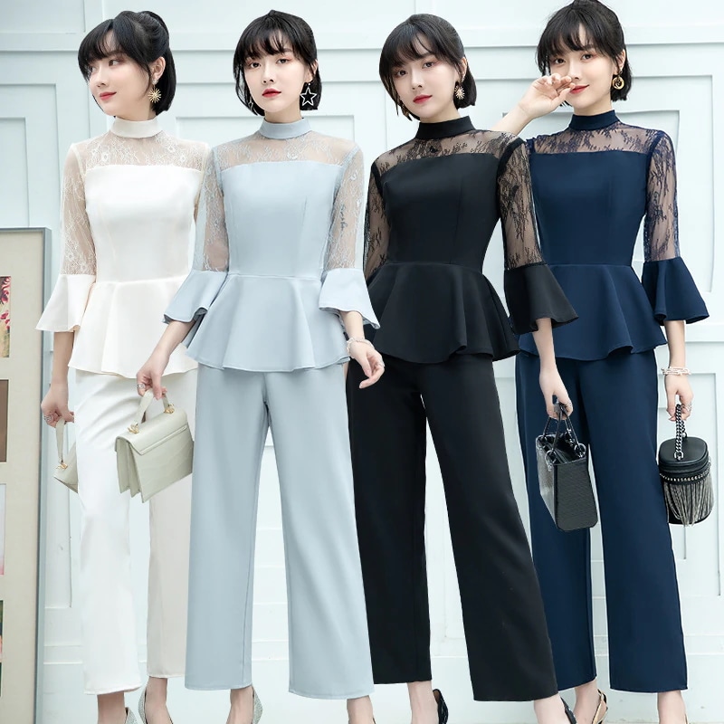 2024新セレブ女神モデル気質皇室の妹薄いガスフレアパンツ ファッショナブルなドレスは平日にも着られる