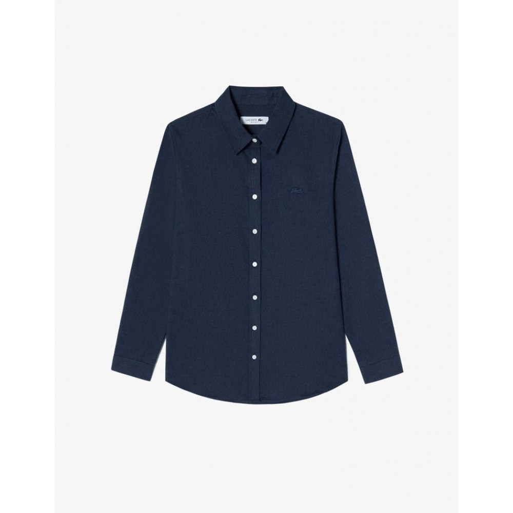 ラコステレディース起毛コットンシャツ CF318E-54N HDE