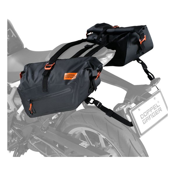 バイク用 ターポリンサイドバッグ 25 スポーツ 容量25L 片側12.5L /ブラック DBT577-BK