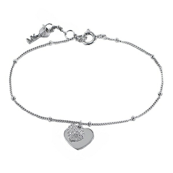 選べる3カラー MICHAEL KORS マイケルコース レディース チェーン ブレスレット 女性 奥さん 嫁 お母さん 誕生日 記念日 ピンクゴールド シルバー イエローゴールド キュービックジルコ