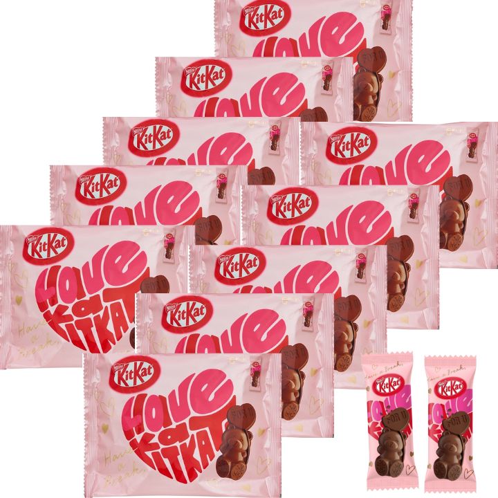 10点セット【6個入り・送料無料】ネスレ Kitkat キットカット ハートフルベアー バッグ　6個入り　バレンタイン　ホワイトデー　プレゼント