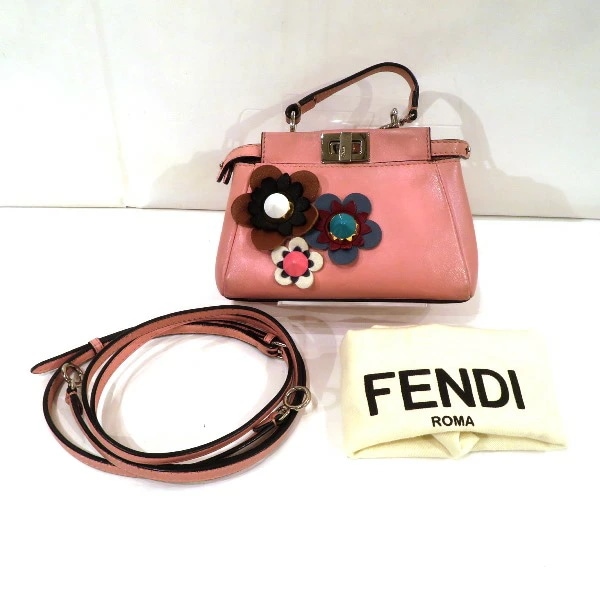 フェンディ FENDI マイクロピーカブー 8M0355 バッグ ショルダーバッグ 【中古】