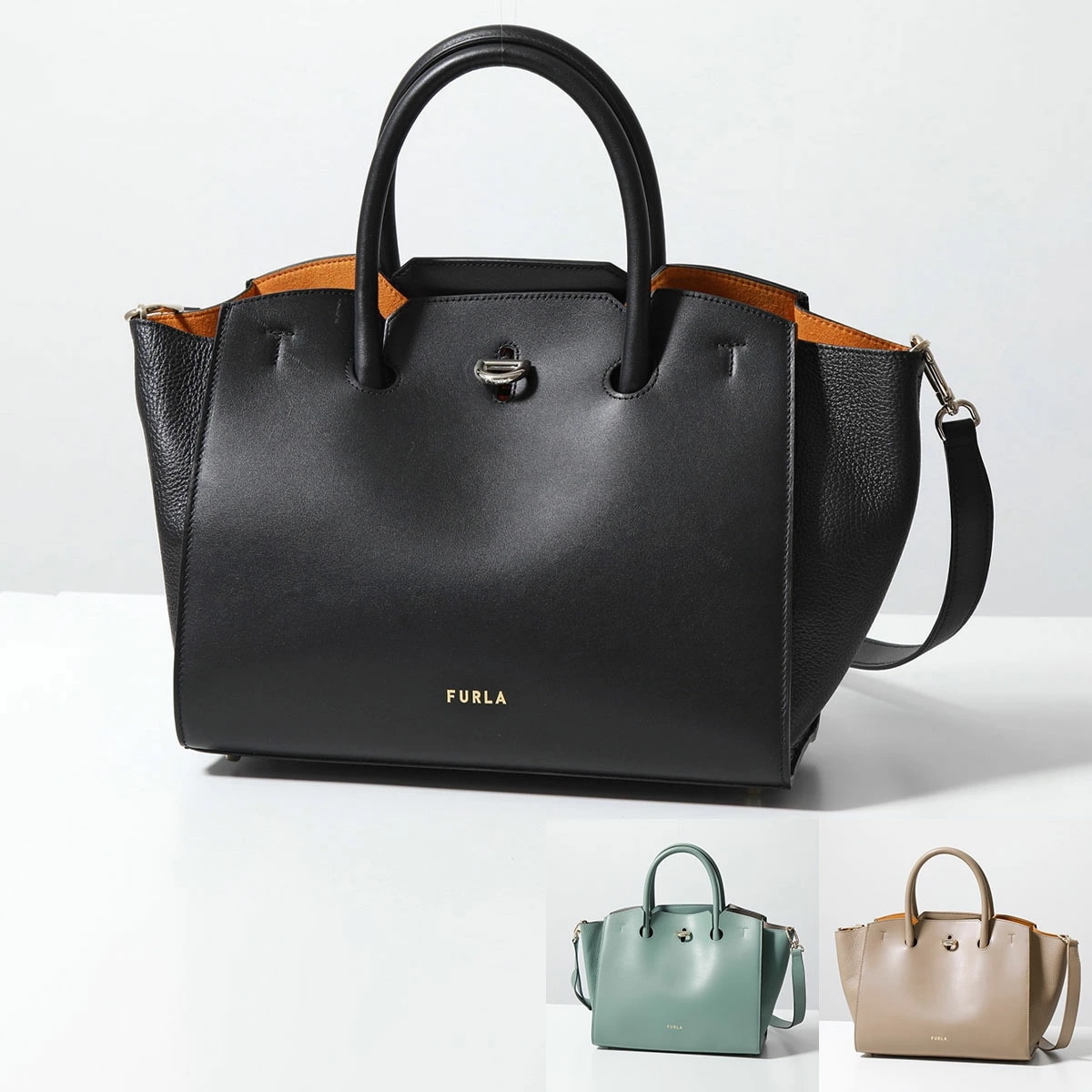 Furla フルラ ハンドバッグ FURLA GENESI フルラ ジェネシ WB00811 BX0053 レディース ショルダーバッグ レザー ロゴ 鞄 カラー3色