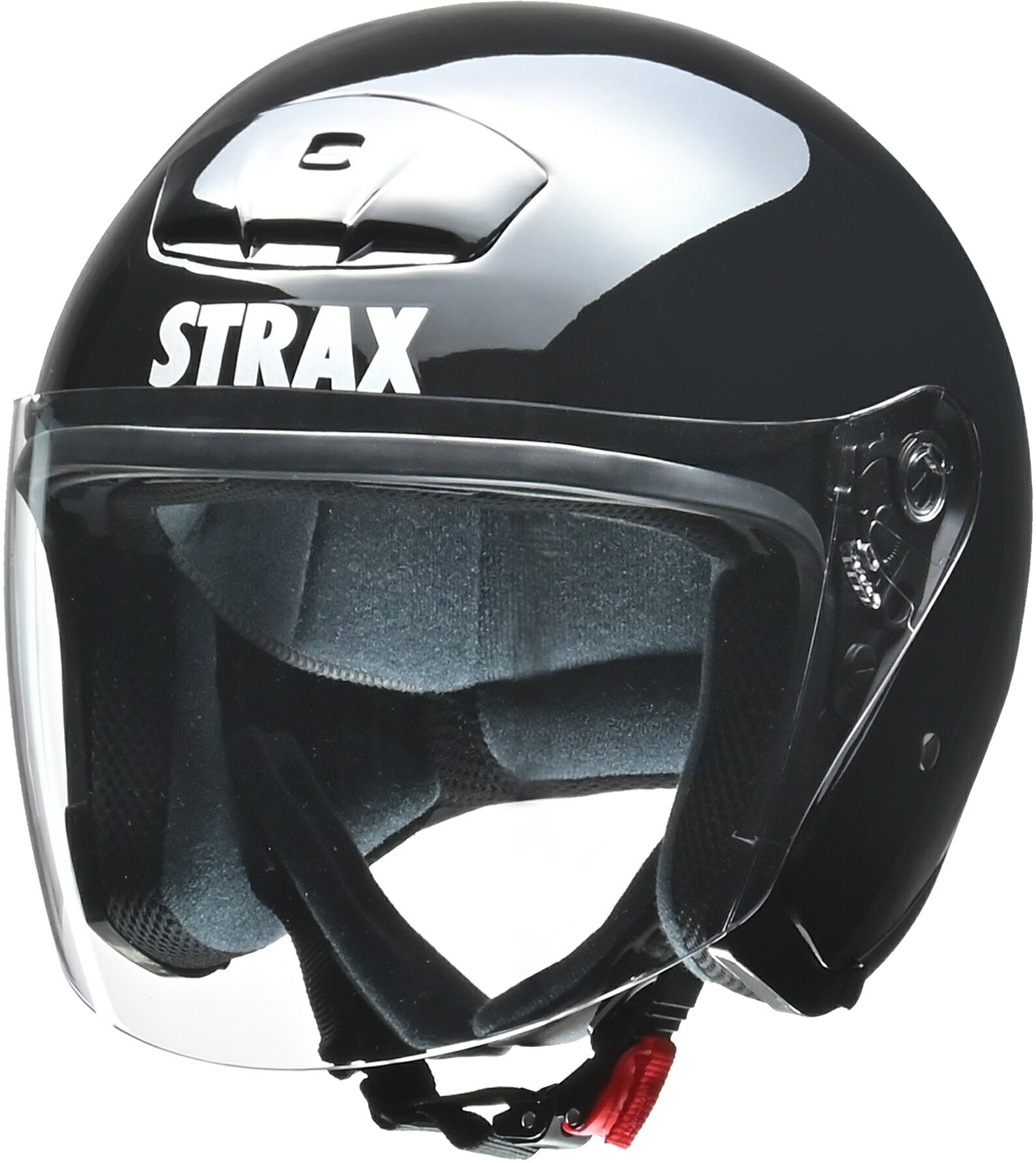 リード工業 (LEAD) バイク用 ジェット ヘルメット STRAX SJ-4 ブラック BIGサイズ (63-64cm未満)