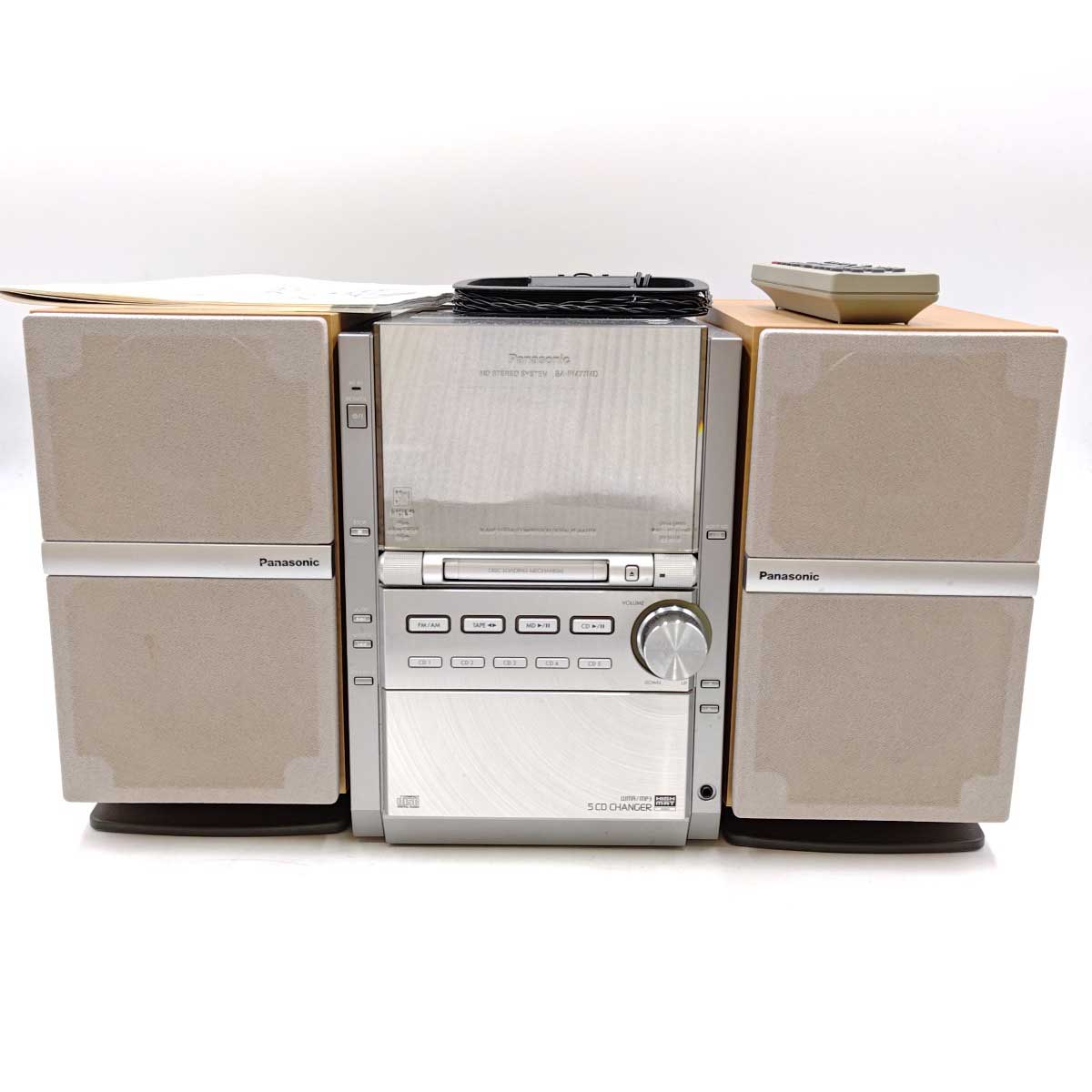 【中古】[一部ジャンクあり] パナソニック MDステレオシステム MD/CD/カセットコンポ SC-PM77MD Panasonic