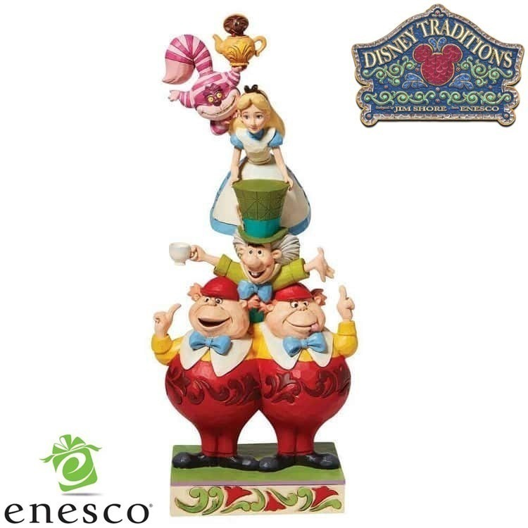 enesco(エネスコ) Disney Traditions ふしぎの国のアリス キャラクタータワー ディズニー フィギュア コレクション 人気 ブランド ギフト クリスマス 贈り物 プレゼントに最適