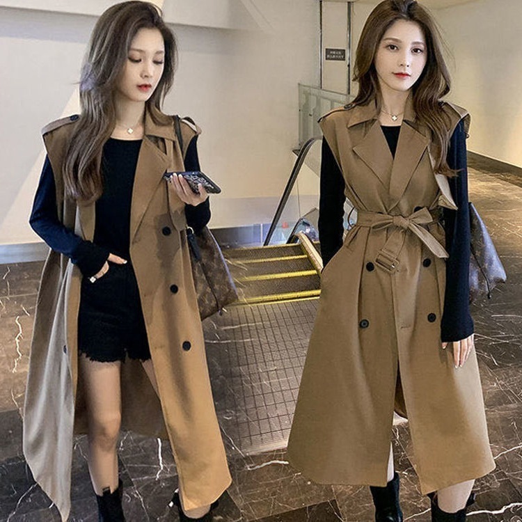 アウター トップス ロングコート ベスト 袖なし シャツ付き 膝下 ロング ロング丈 襟付き ベルト 2点セット かわいい 大人可愛い きれいめ カジュアル 大人 上品 おしゃれ お洒落 大人女子