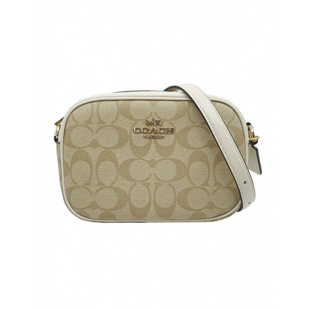 コーチシグネチャーキャンバスジェイミーカメラミニクロスボディバッグ C9926 IMDQC