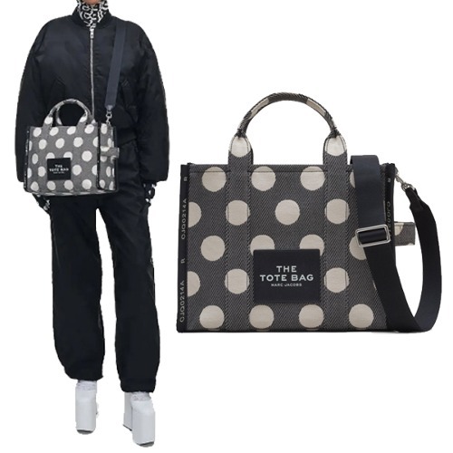 THE SPOTS JACQUARD MEDIUM TOTE BAG 2R3HTT023H01