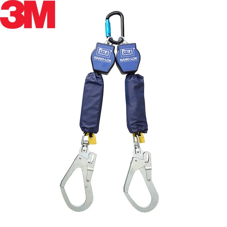 3M ランヤード type2 ツイン DBI-サラ Nano-lok ナノロック 巻取り式 3101723 2種 新規格 スリーエム 安全帯