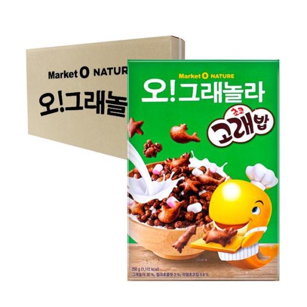 MKD-ボックス オリオン マーケット オネイチャー オグラノーラ チョコクジラご飯 250g 6入り