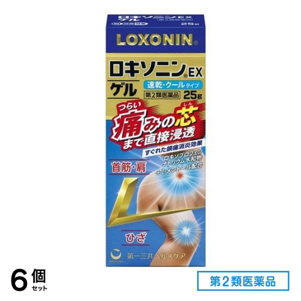 第２類医薬品 ロキソニンEXゲル 25g 6個セット