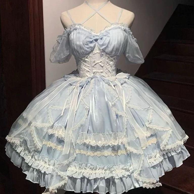 【2枚購入で 3oo円OFF！】甘くてかわいい重業界のロリータ猫ガラス化されたファンタジーロリータガールハイエンドプリンセスドレス女性