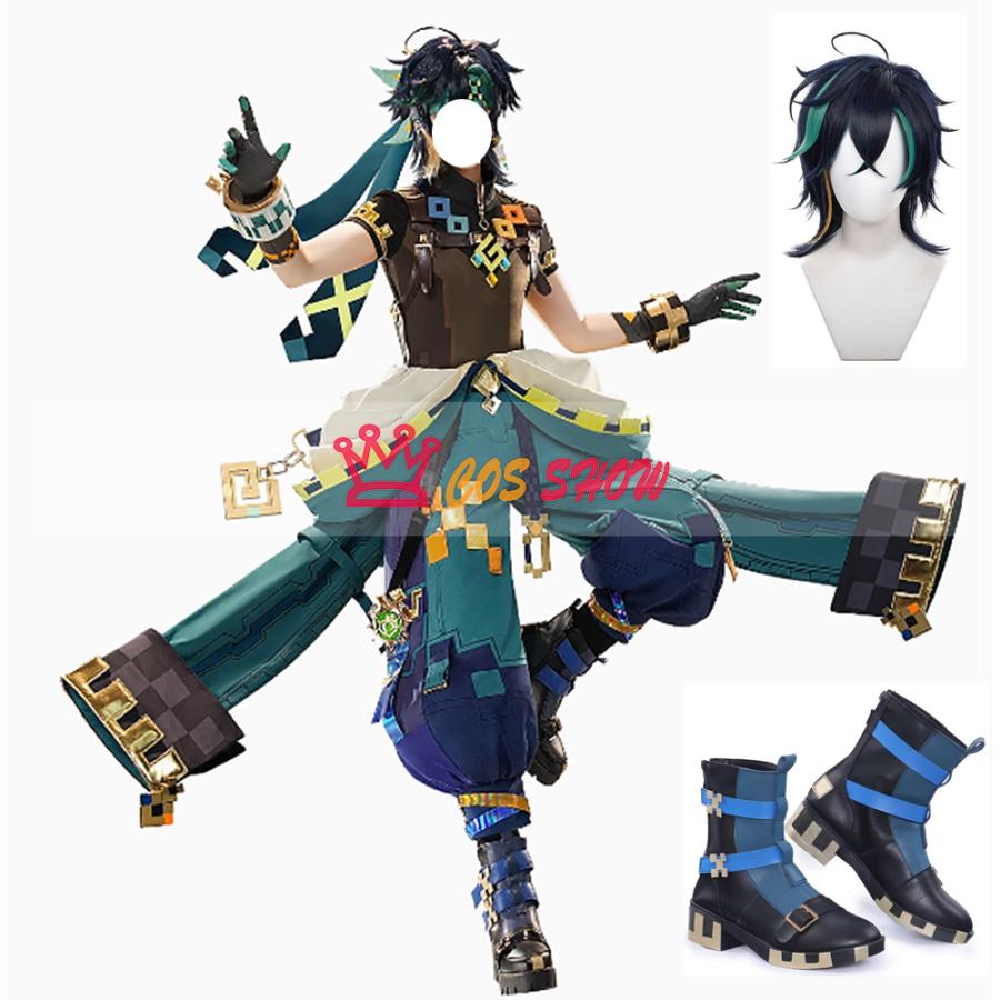 赤字販売!三分妄想 豪華版 原神 ナタ キィニチ コスプレ衣装 ウィッグ能 cosplay 仮装 イベント ステージ服 舞台 ハロウィン クリスマス