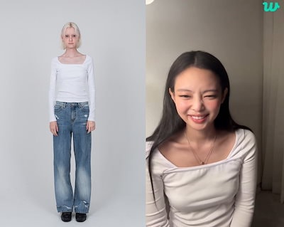 [BLACKPINK ジェニー着用]★THEOHYOU★TOP LAYERED T-SHIRTS★ Qoo10] [BLACKPINK JENNY][TH : レディース服