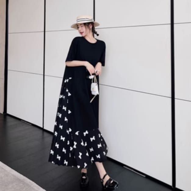 ワンピース フレアワンピース ロング丈 半袖 かわいい 大人可愛い きれいめ シンプル カジュアル 大人 上品 おしゃれ お洒落 大人女子 こなれ感 個性的 主役級 存在感 美容師 6,273円