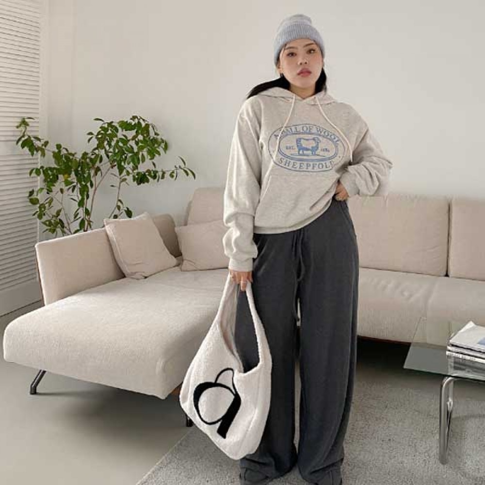 (JSTYLEのイーブレット) イーブレットヒットリブ起毛ワイドパンツ JSTYLE