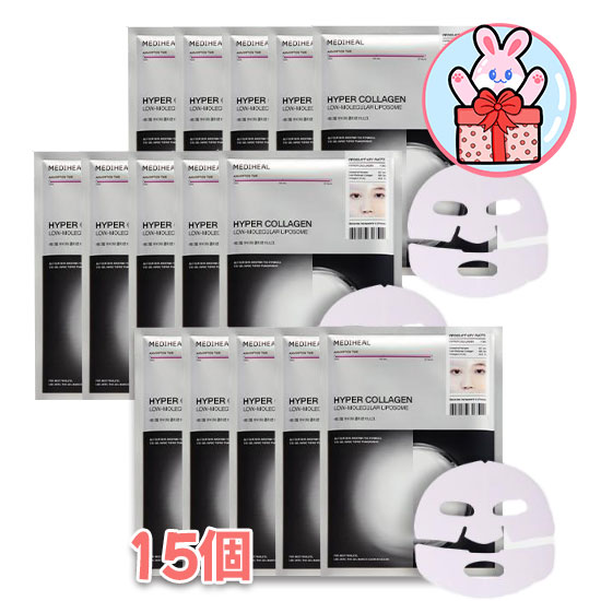 [クーリング鎮静企画] ベタつきのない弾力 消えたボール ツヤ肌 テンション感 顔を満たす 吸収される水分 栄養 低分子 ハイパーコラーゲン ゲル マスクパック 15個 8,702円