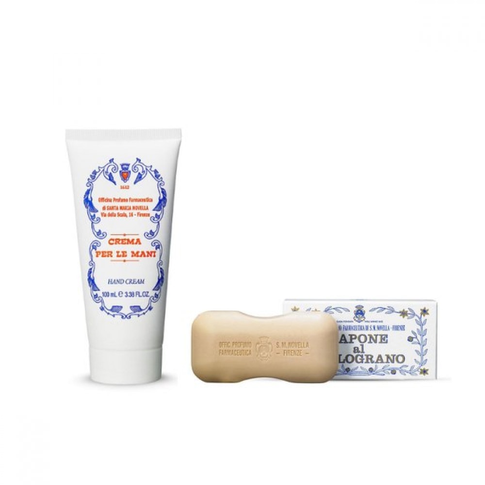 サンタ・マリア・ノヴェッラ ハンドクリーム(ホリデー) + 石鹸(サポーネ メログラーノ) + ローズウォーター 10ml プレゼント