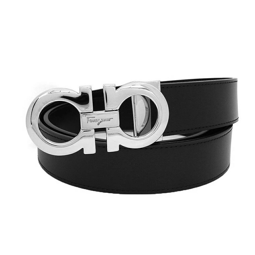 ベルト 675542-746520-85 メンズ レディース ブラック シルバー