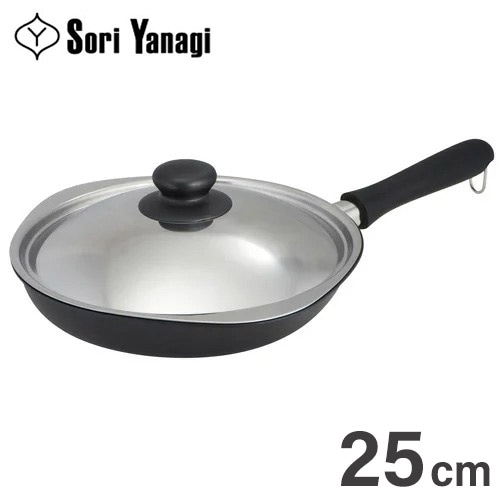 柳宗理 マグマプレート 鉄フライパン 25cm つや消し蓋付き IH対応 炒め物に マグマプレート鉄フライパン ふた付き シンプル おしゃれ デザイナー Yanagi Sori