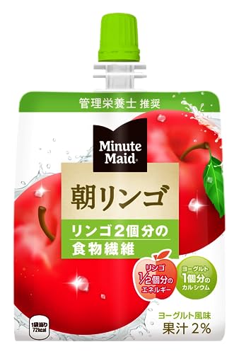 コカ・コーラ ミニッツ メイド 朝リンゴ ゼリー 180gパウチ×24個