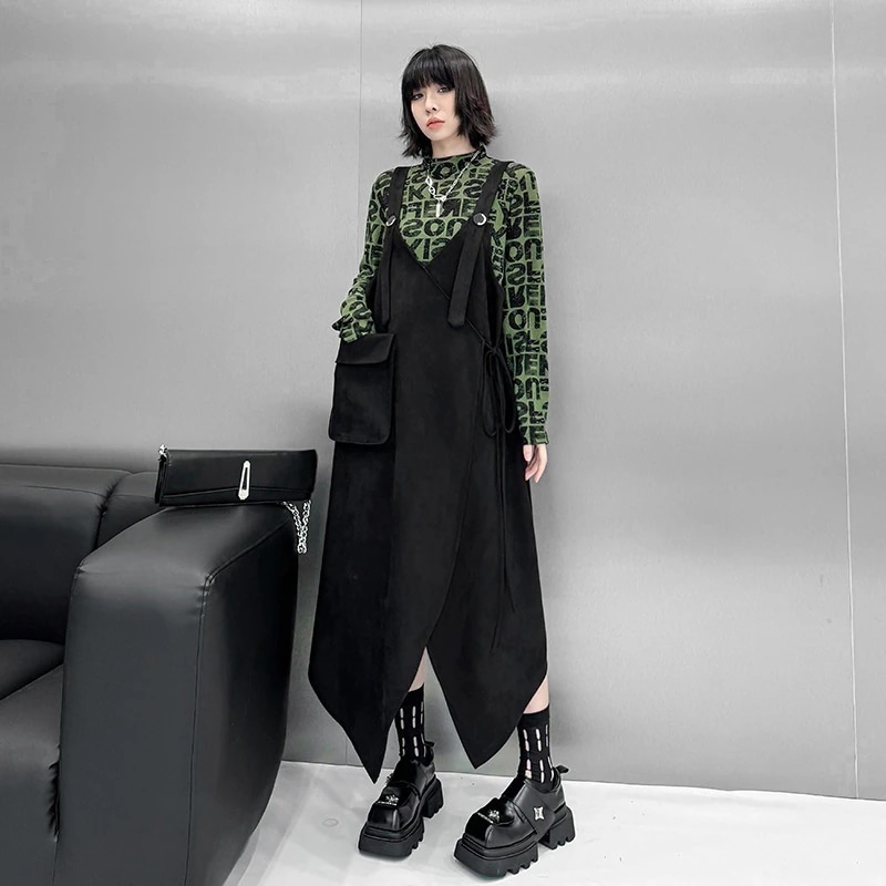 2025秋 キャミワンピース サロペット ワンピースセット おしゃれ レディース 関連商品購入可能