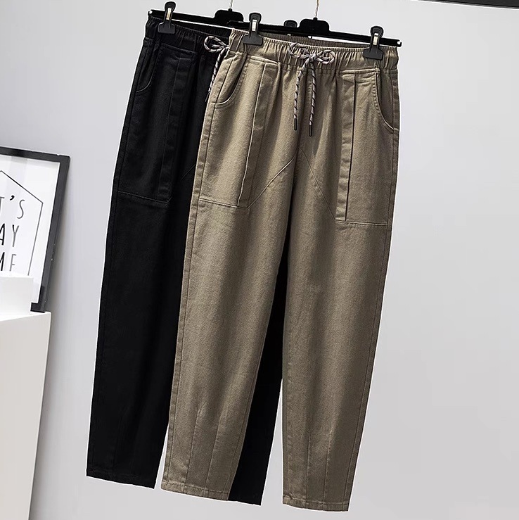 レディース パンツ ボトムス テーパードパンツ ロングパンツ ワークパンツ アンクル丈 ストリート ポケット ハイウエスト ドロスト 伸縮性 アメカジ カジュアル おしゃれ かっこいい レトロ ラフ