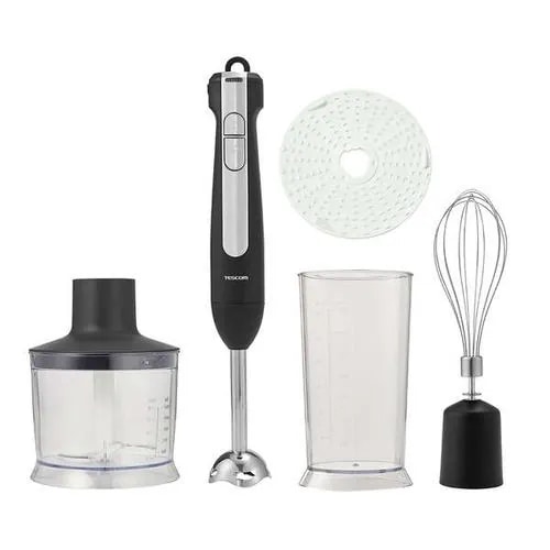 テスコム TBL70A-K コードレスハンドブレンダー チョッパー容器・プレート・ビーター コードレス ブラック 6,988円