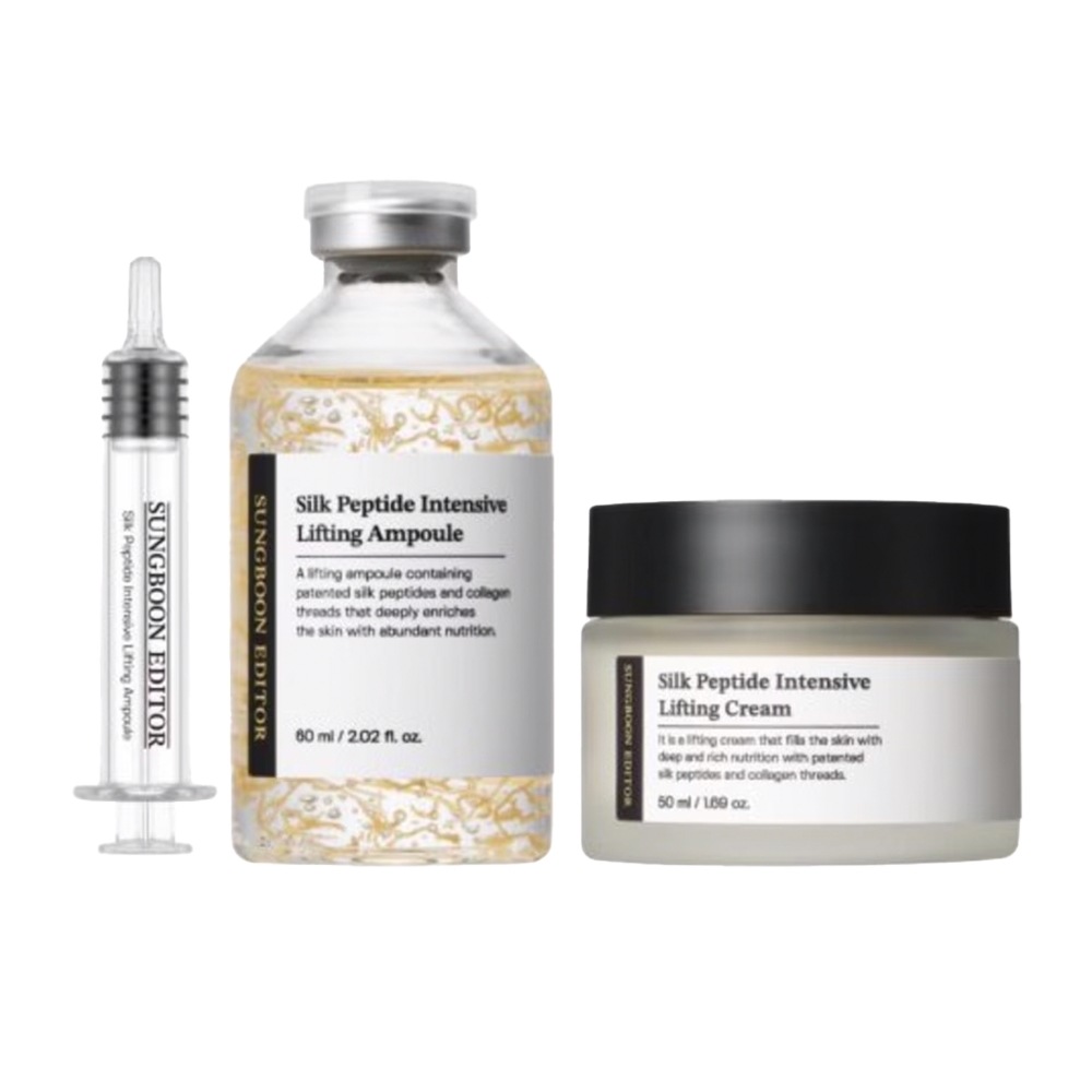 シルク ペプチド インテンシブ リフティング アンプル 60ml + クリーム 50ml セット ( リフトアップ / 弾力ケア / 保湿 )
