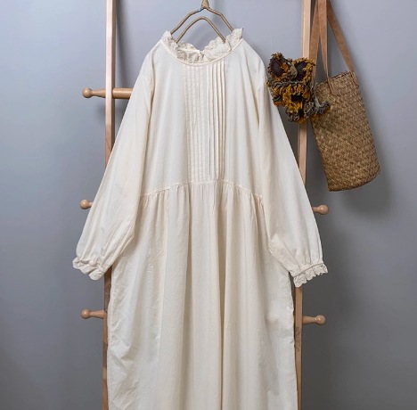 レディース ワンピース ロング フリル 可愛い コンサバ ヴィンテージ かわいい 大人可愛い きれいめ シンプル カジュアル 上品 おしゃれ かっこいい こなれ感 ラフ メンズライク マニッシュ