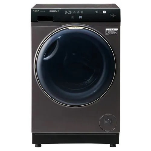 【無料長期保証】【推奨品】AQUA AQW-DX12R(RK) ドラム式洗濯乾燥機 右開き 洗濯12kg／乾燥6kg シルキーブラック