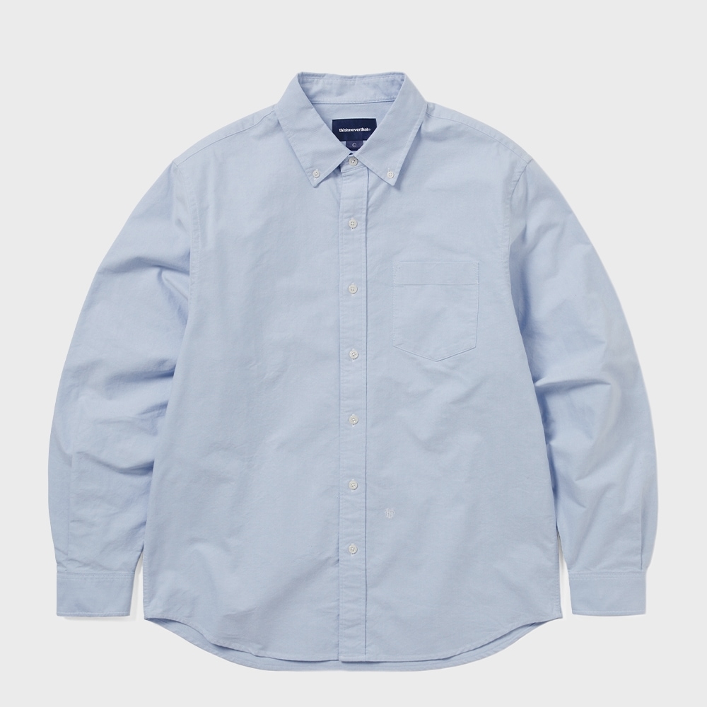 ディス・イズ・ネヴァー・ザットのオックスフォードシャツブルー