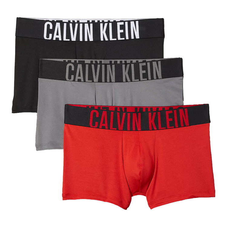 カルバンクライン：INTENSE POWER MICRO ローライズボクサーパンツ 3PK (ブラック／タービュランス／バーミリオンブラウン)【NB3611-941】