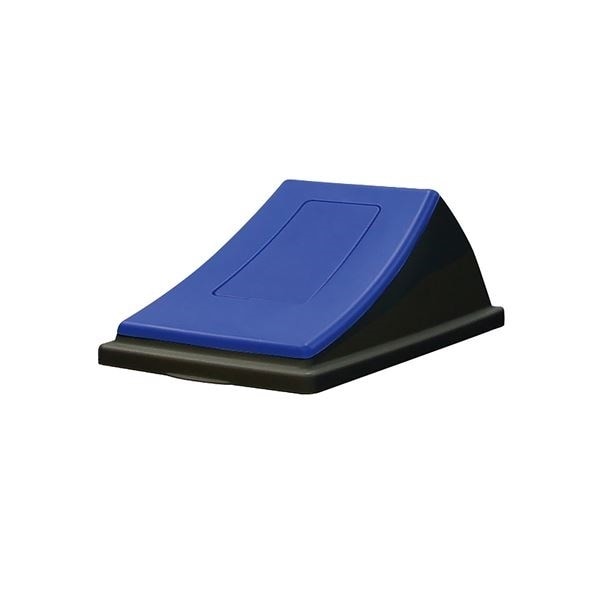 本体別売 エコン ダストボックス #45 黒 蓋 単品 ブルー もえないゴミ用 プッシュ シール1枚入 店舗 オフィス 施設 5,323円