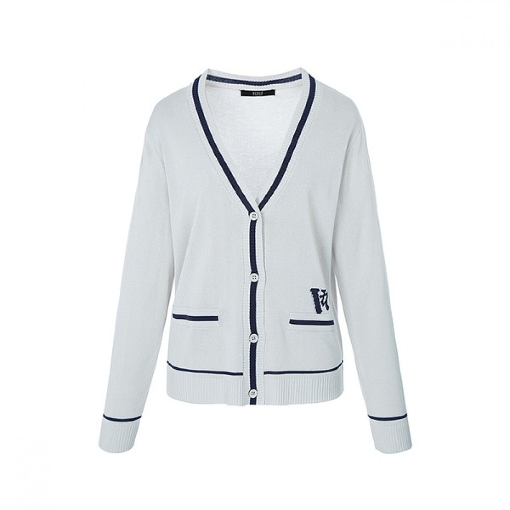 (ニューヨーク訪問) Vネックラインポイントカーディガン (VZ4GD70)