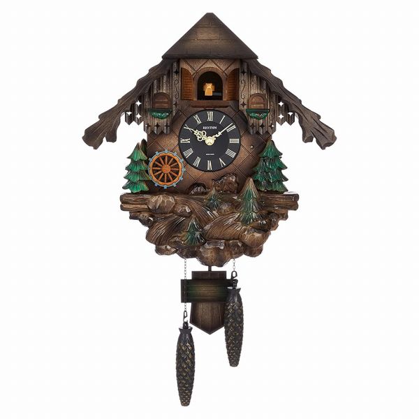 取寄品 正規品 RHYTHM リズム時計 4MJ422SR06 カッコーロック カッコーヴァルト アナログ表示 掛け時計