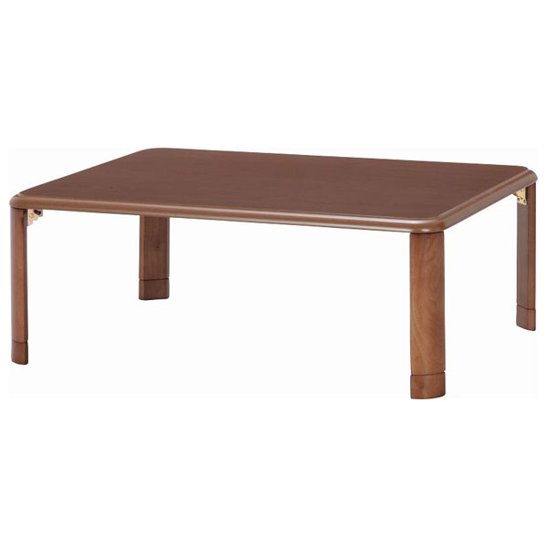 不二貿易 10037 軽量継脚折り畳み座卓(105×75cm)ブラウン 10037フジボウエキ