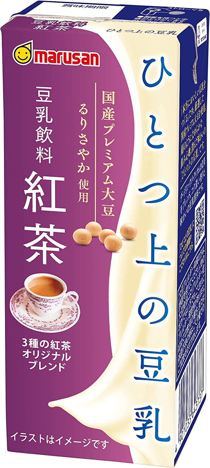 マルサンアイ ひとつ上の豆乳 豆乳飲料紅茶 パック 200ml4ケース/96本