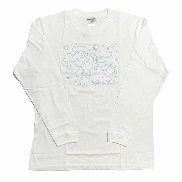 サンリオ キキララ ロングTシャツ(雪灯りのファンタジー) ホワイト 長袖 アパレル Sanrio_4445-ts-9639
