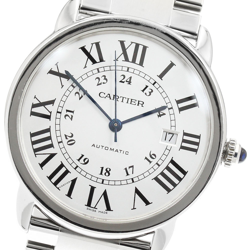 カルティエ CARTIER W6701011 ロンドソロ ドゥ カルティエXL デイト 自動巻き メンズ _955746【中古】