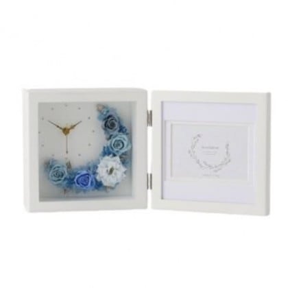 フラワーアレンジ クレセントムーン ブルー F-3379