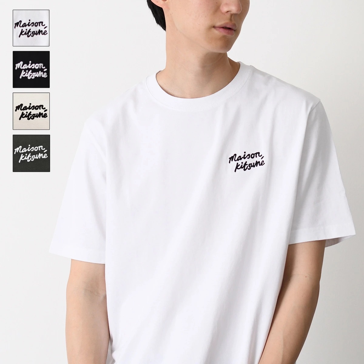 Tシャツ 半袖 ロゴT ハンドライティング コンフォート Tシャツ MM00126 KJ7025 メンズ ユニセックス カーキグリーン ベージュ