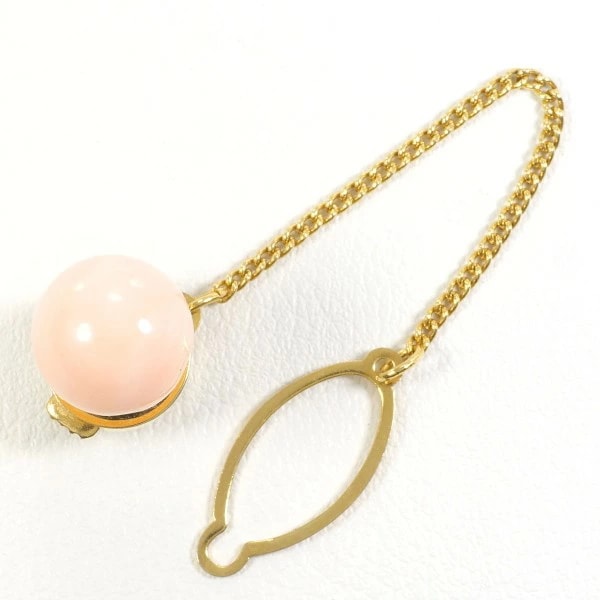 K18 18金 YG イエローゴールド 合金 ピンブローチ サンゴ ジュエリー 中古 10,989円