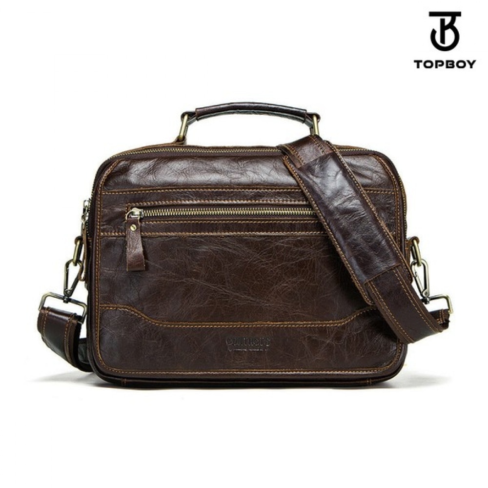 (TOPBOY) ビンテージレザーベーシックスクエアクロスボディバッグ (BP107) 12,092円